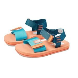 The North Face Skeena Sandal Kids Scuba Blue/Dusty Coral Orange SZ 2